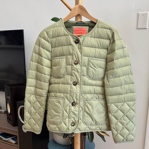 J. Crew Women's Light Green Puffer Jacket